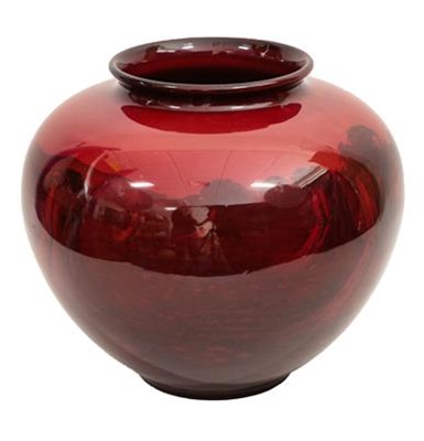 Lot 2037 - A Royal Doulton Flambé Vase, decorated with...