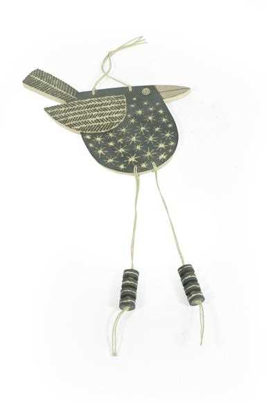 Lot 2036 - John Clappison: A Hanging Bird Pendant, with...