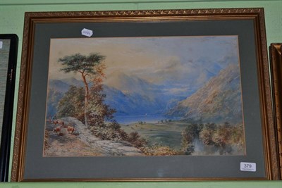 Lot 379 - E Salter loch scene, signed and dated