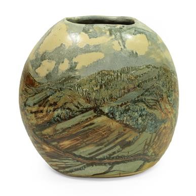 Lot 2031 - A Studio Pottery Stoneware Vase, decorated...
