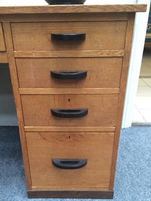 Lot 2259 - A Heal's Oak Chest of Drawers, with three...