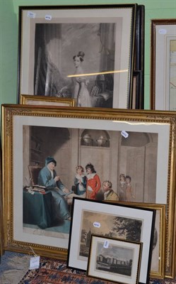 Lot 391 - Framed print after George Moorland 'Higlers Preparing for Market', another '1st September', and...