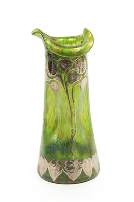 Lot 2056 - An Art Nouveau Loetz Green Iridescent Glass...