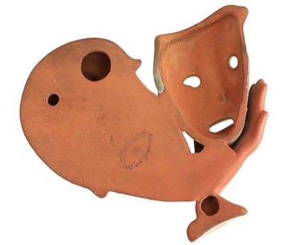 Lot 2047 - A Goldscheider Pottery Wall Mask, model...