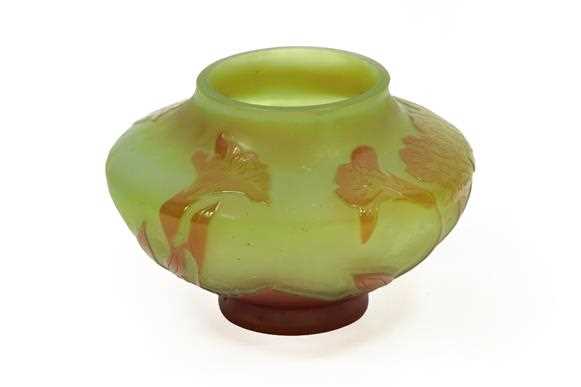 Lot 2051 - A GallCameo Glass Vase, with acid etched...