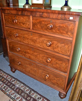 Lot 402 - Victorian mahogany four height chest of drawers