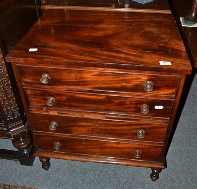 Lot 419 - Converted mahogany commode