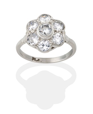Lot 2284 - A Diamond Cluster Ring