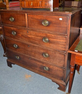 Lot 433 - Georgian mahogany four height chest of drawers