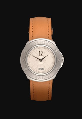 Lot 2174 - A Lady's Stainless Steel Calendar Wristwatch