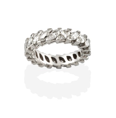 Lot 2373 - A Diamond Eternity Ring, the twenty marquise...