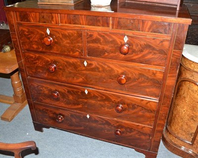 Lot 455 - A 19th century mahogany chest of drawers