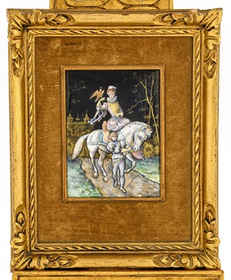 Lot 118 - A Limoges Enamel Plaque, late 19th/early 2oth...
