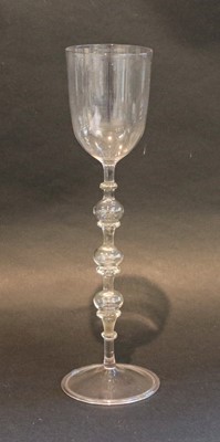 Lot 377 - A Façon de Venise wine glass, probably Low...