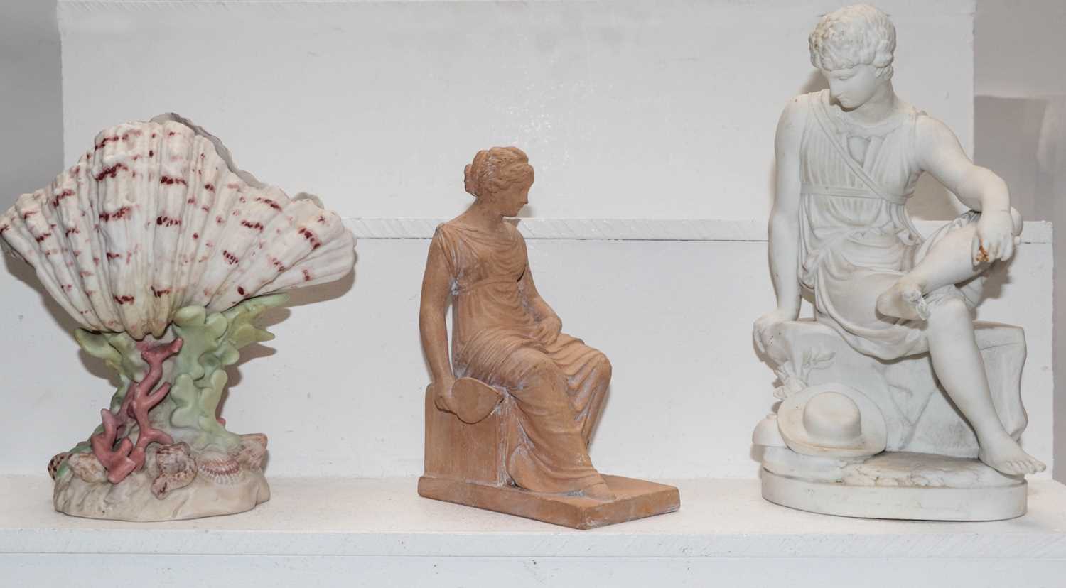 Lot 12 - A 19th century Parian figure in Sevres style,...