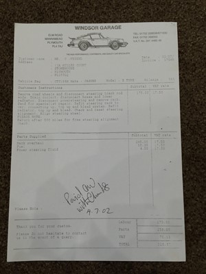 Lot 283 - 1974 Jaguar E Type-V12 Registration number:...