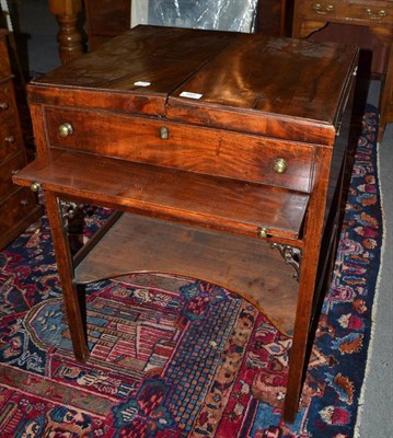 Lot 483 - A 18th century dressing stand with mirror, 62cm wide