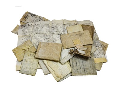 Lot 189 - Yorkshire. Collection of deeds, indentures and documents on vellum, 17th-19th century