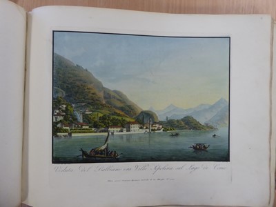 Lot 15 - Bernucca (Francesco). Viaggio pittorico ai tre laghi ... c.1816-18
