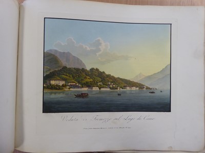 Lot 15 - Bernucca (Francesco). Viaggio pittorico ai tre laghi ... c.1816-18