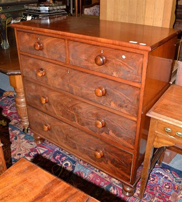 Lot 489 - Victorian mahogany four height chest of drawers