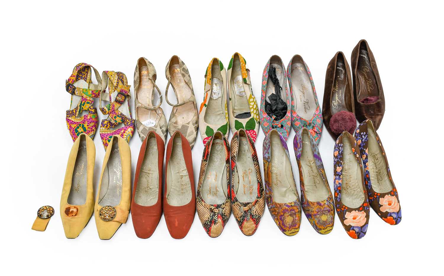 Lot 2223 Circa 1960/70s Decorative Shoes From the