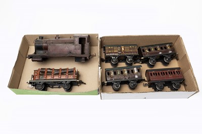 Lot 3319 - Marklin O Gauge Three LMS Four Wheel Coaches