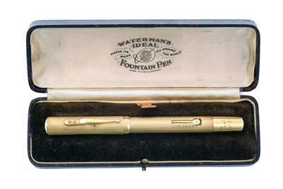 Lot 2241 - A George VI Gold Fountain-Pen