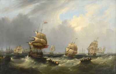 Lot 1077 - Frederick Calvert (1785-1845) Irish Shipping...