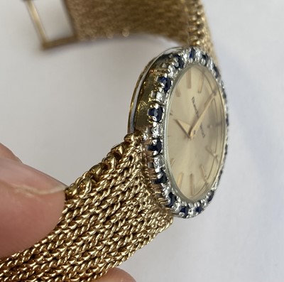 Lot 2180 - A Lady's 9 Carat Gold Diamond and Sapphire Set...