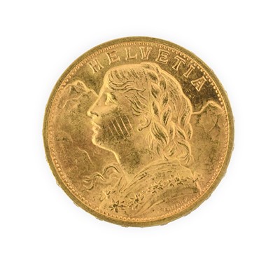 Lot 127 - Switzerland, Gold 20 Francs 1902B (Bern Mint),...