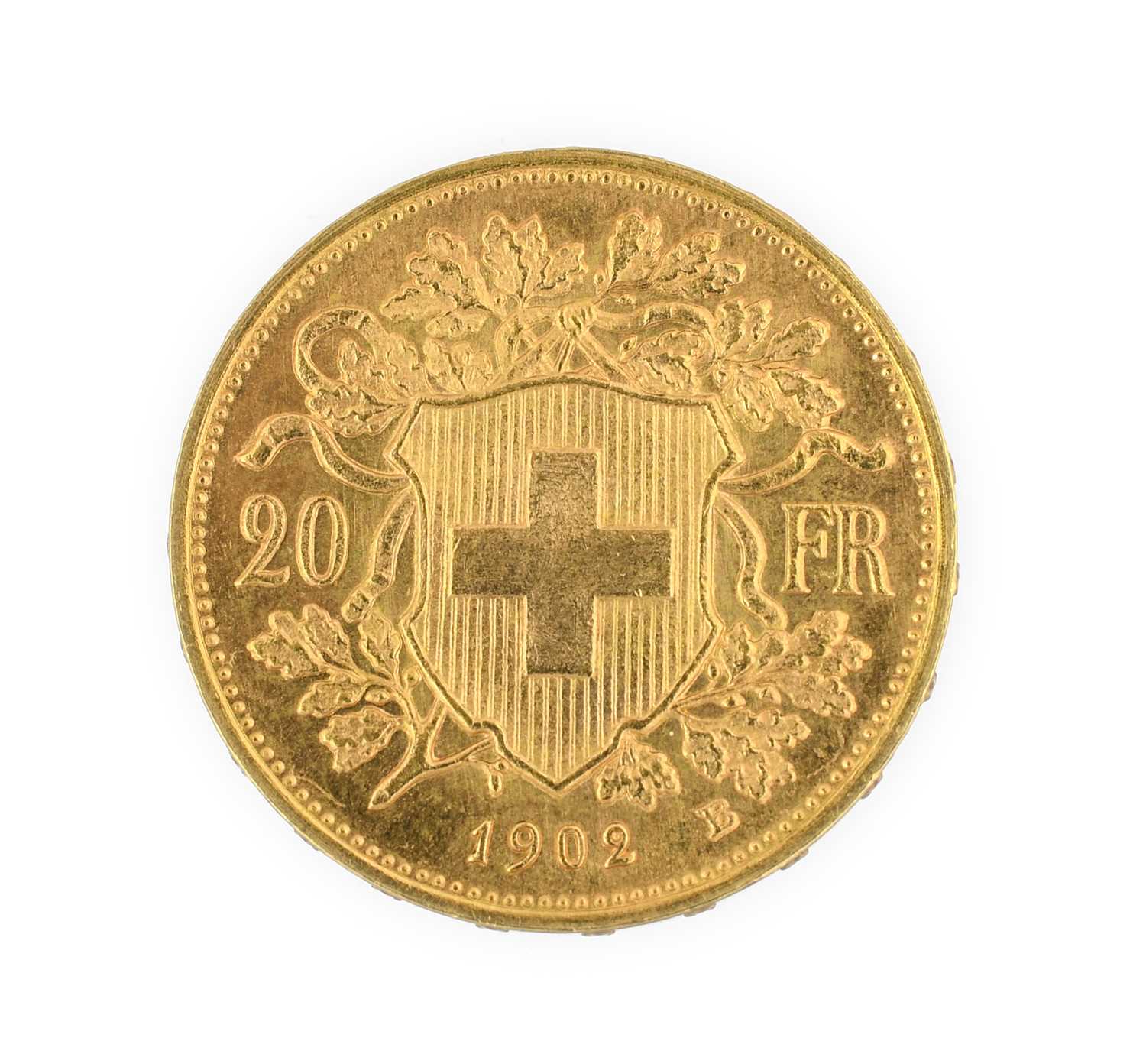 Lot 127 - Switzerland, Gold 20 Francs 1902B (Bern Mint),...