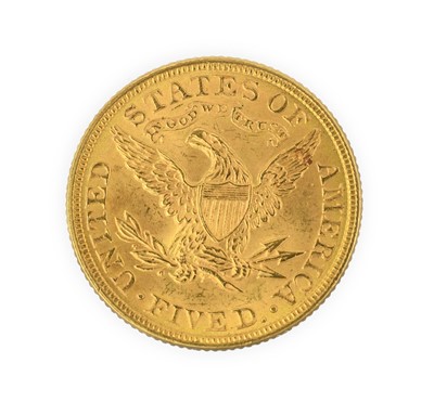 Lot 133 - USA, Gold 5 Dollars 1897, obv 'Coronet Head'...