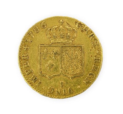 Lot 153 - France, Gold 2 Louis D'Or 1786I (Limoges Mint),...
