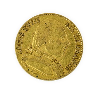 Lot 158 - France, Gold 20 Francs 1814A, (Paris Mint),...