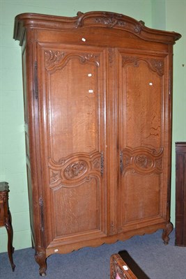 Lot 522 - Large 19th century carved French armoire