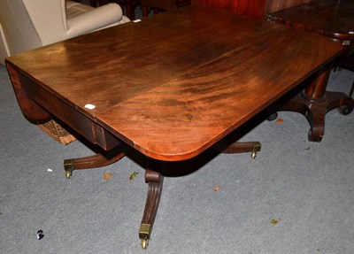 Lot 529 - A Georgian mahogany pedestal sofa table