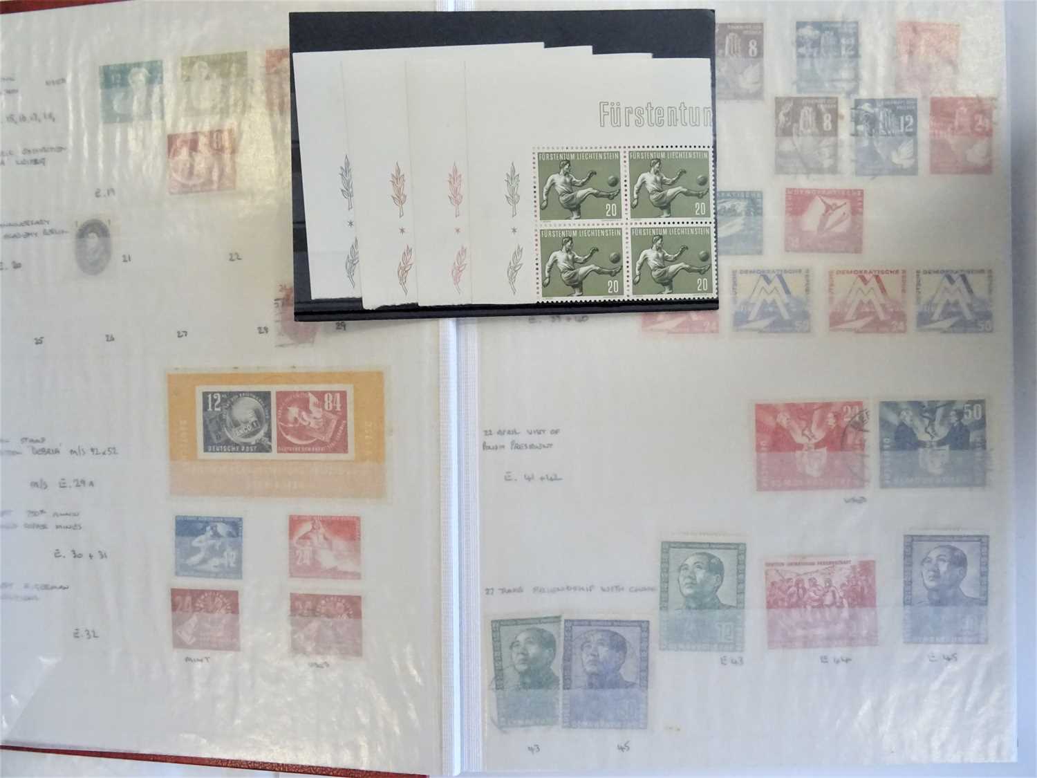 Lot 235 - Stamp Collection in a stockbook: East Germany...