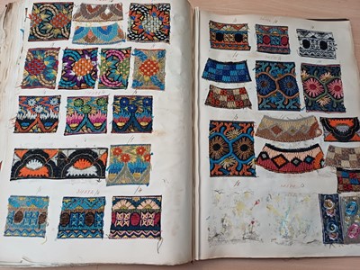 Lot 2020 - Circa 1920s French Fabric Sample Book,...