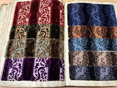 Lot 2015 - Late 19th Century French Fabric Sample Book,...