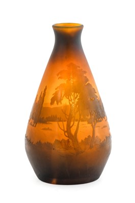 Lot 46 - Paul Nicolas at D'Argental: A Cameo Glass Vase,...