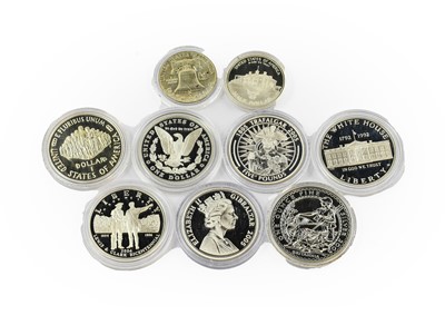 Lot 25 - USA , 4 x Commemorative Proof Silver Dollars...