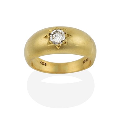 Lot 2311 - An 18 Carat Gold Diamond Solitaire Ring, the...