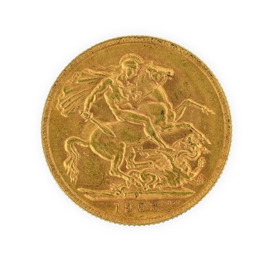 Lot 203 - Edward VII, Sovereign 1903P (Perth Mint), a...