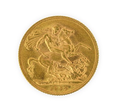 Lot 204 - George V, Sovereign 1914, good edge & surfaces,...