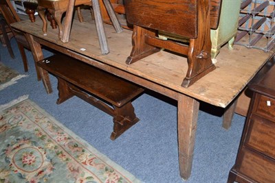 Lot 579 - Victorian pine kitchen table