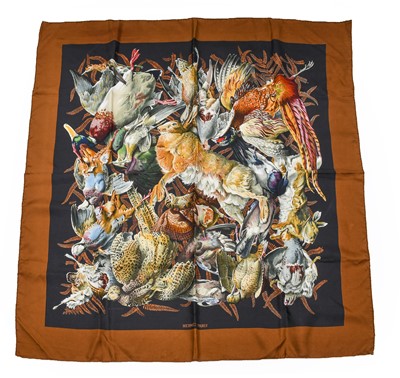 Lot 2245 - Hermes Silk Scarf of Dead Game Designed by H...