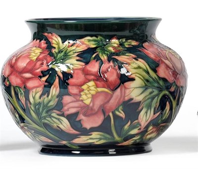 Lot 864 - A Modern Moorcroft Peony Pattern Jardiniere, designed by Philip Gibson, numbered 24/30,...