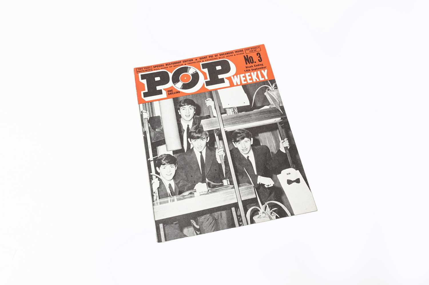 Lot 3136 - Pop Weekly No.3 14th September 1963...