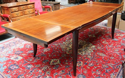 Lot 1165 - A French Art Deco 6ft Rosewood Dining Table,...